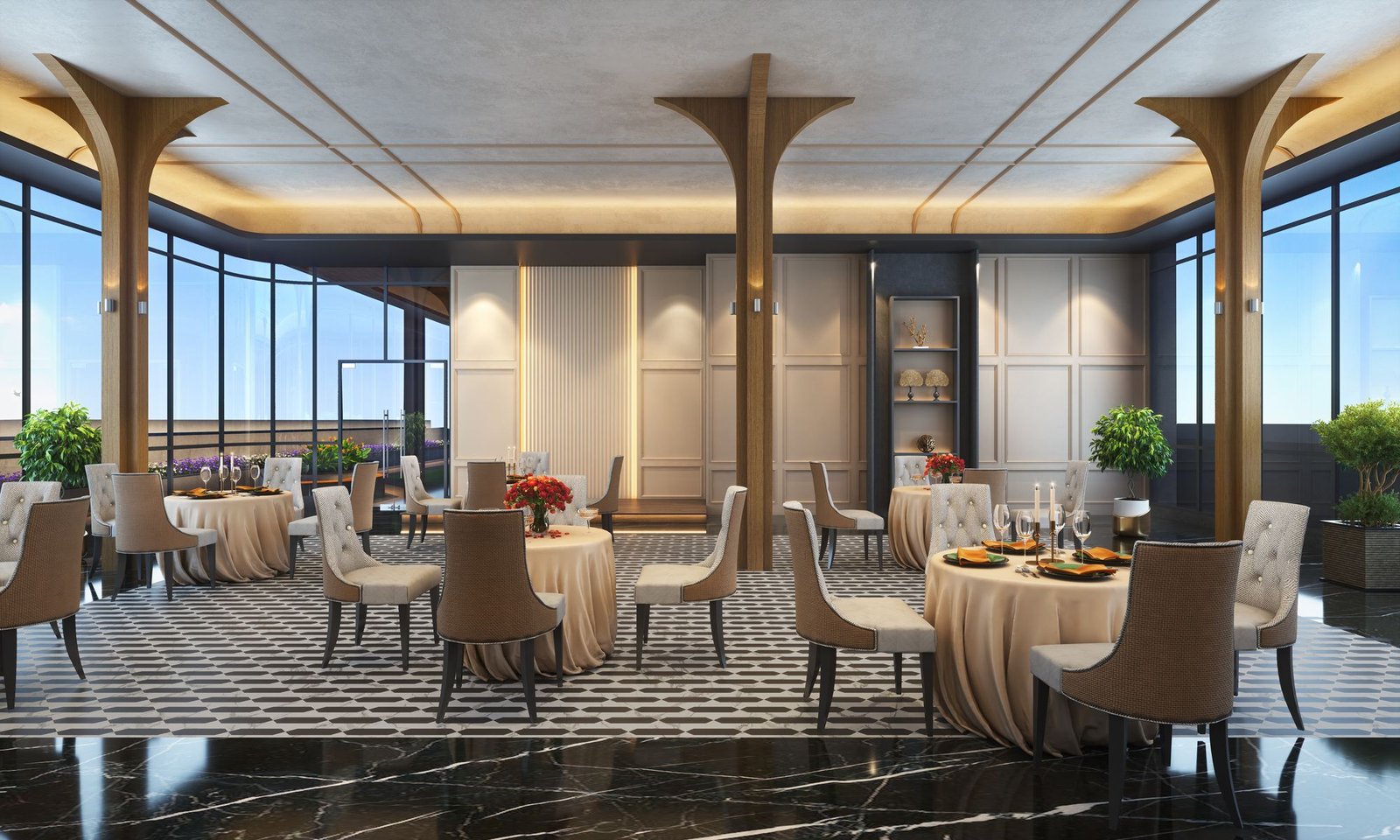 M Café — fine dining pavilion